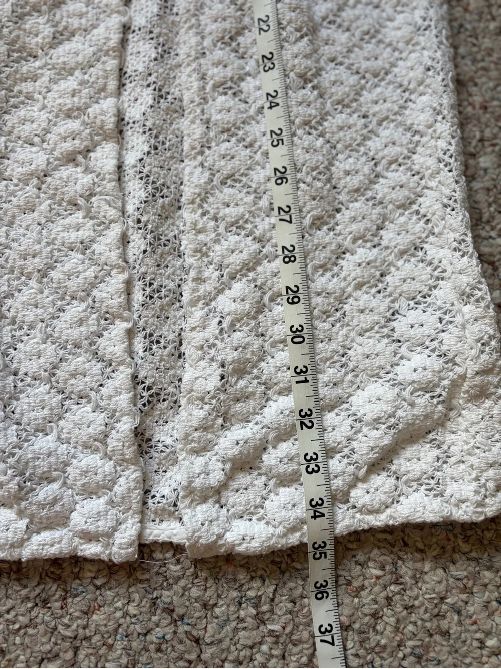 Cotton On Body Open Mesh Beach Sarong Wrap Skirt White Knit Size Women’s Medium